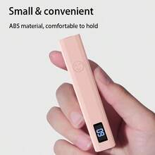 RAF 2025 New Rechargeable Handheld Nail Lamp - Wireless Mini With Digital Display, Fast-Dry LED, Lithium Battery, Oil-Free & Hypoallergenic, Ideal For Home/Travel/Salon