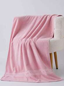 1 pezzo/3 pezzi Set di asciugamani tinta unita semplice, super morbidi e ad asciugatura rapida, non sfilaccianti, asciugamani da sauna, altamente assorbenti, leggeri e compatti, asciugamani per ospiti, asciugamani da bagno di alta qualità, accessori da bagno, il miglior regalo per i propri cari. Dimensioni asciugamano viso: 34*34, Dimensioni asciugamano mani: 34*75, Dimensioni asciugamano da bagno: 70*140 Asciugamani da doccia per salone di bellezza, hotel, sport, essenziali per la casa, asciugamani, cura della pelle - Rosa - Visualizzare 6