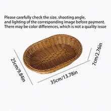 Cesta de pan de mimbre Faridabio con tapa de acrílico transparente - Bandeja de alimentos duradera y lavable para postres y frutas - Perfecta para la cocina, el picnic y la exhibición en el hogar, el embalaje de cartón duro reduce el riesgo de daños