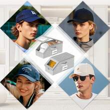 2pcs Foldable Hat Storage Box With Transparent Cover, Can Store Baseball Caps, Cowboy Hats, Stackable Transparent Hat Organizer Box, Holds Up To 28 Hats, Grey - Multicolor - View 11