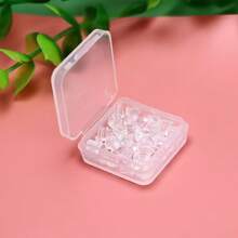 1 Box 300 Pieces / Earring Back Plug DIY Earring Hooded Earring Back Hair Ring Accessories 4mm Women's Fashion Earplugs - 白色 - 查看 8