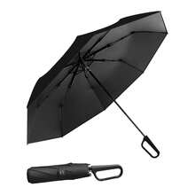 Paraguas Plegable con Hebilla de Anillo - Ligero y Portátil, Ideal para Lluvia y Sol, para Hombres y Mujeres - Nº167 en Más Vendidos de Paraguas Plegables en - Almendra - Ver 1