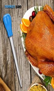 Basters de pavo largos para cocinar con medidas, solo para líquidos a temperatura ambiente, de color azul y negro - ColorA - Ver 5