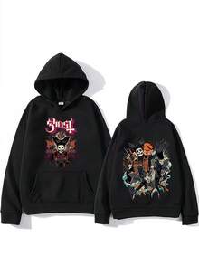 Ghost Music Band Hoodies Printed Men Woman Casual Oversized Y2k Pullovers Tracksuit Streetwear Clothes Unisex Casual Sweatshirts