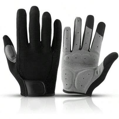 VGEBY 1 par de Guantes de Ciclismo para Hombres, Guantes de Bicicleta Profesionales Transpirables, Resistentes Al Deslizamiento, Guantes de Bicicleta con Pantalla Táctil de Dedo