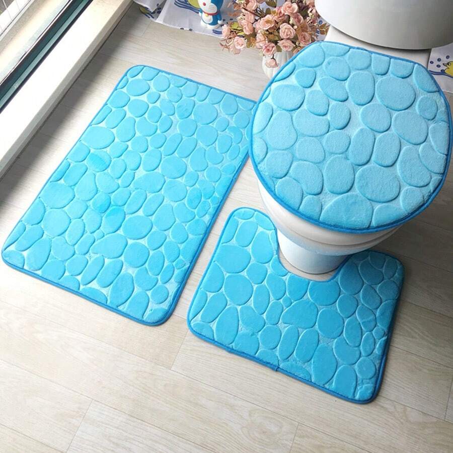 3-Piece Non-Slip Bathroom Set (Smooth) (*VARIED DESIGNS*) - 綠色 - 查看 1