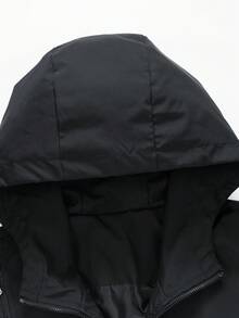 男士轻便防风连帽印花长袖外套，秋季款