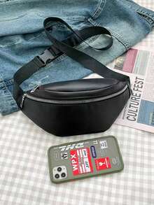 Minimalist Bum Bag - Black - View 7