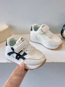 1 đôi giày thể thao trẻ em, giày chạy bộ, giày thường ngày, giày thể thao đa năng - màu đen - Xem 9