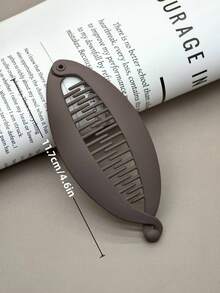 1pc/2pcs/3pcs/5pcs Simple Plastic Fish Tail Hair Claw Clips, Length 11.7cm/4.6in, Elegant Vertical High Ponytail Twist Banana Clip, Hair Accessory For Bun, Wave, Ponytail, Spring & Summer New, Gift For Friends, Easy To Use, Hair Accessories, Head Accessories, Hair Accessories For Women - Multicolor Large - View 11