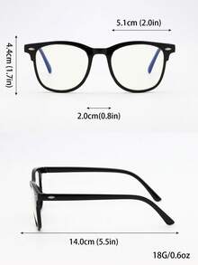 2 pares de gafas redondas con remaches decorativos transparentes para hombres, gafas de moda versátiles y clásicas que se adaptan a varias formas de rostro, apropiadas para uso diario, vuelta al colegio, lectura, computadora, TV, juegos