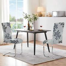 1/2/4/6 buc. huse de scaun elastice imprimate, 160 g/m² îngroșate, potrivite pentru casă, hotel, restaurant, scaun de sufragerie, toate anotimpurile - Multicolor - Vizualizare 13