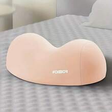 1 pieza Almohada de apoyo de cuello de unicolor simple, almohada cervical para dormir para adultos, almohada de masaje de la columna vertebral, almohada de cuello, almohada fisiológica contorneada