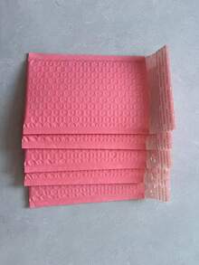 1/5/10/25/30/50 件粉色气泡邮寄袋 4x8 英寸加厚聚乙烯气泡邮寄袋不透明自封粘性防水精品运输袋适用于珠宝化妆品用品包装适用于小型企业运输信封包装袋加厚信封邮寄信封运输用品 - 粉色 - 查看 8