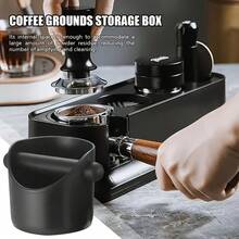 SOKANY 1PC Espresso Percussion Box, Coffee Percussion Bucket.With Detachable Percussion Rod.ABS Material, Easy To Clean.The Bottom Is Non-Slip And Shock-Absorbing Design.Suitable For Home/Cafe/Bar Use.A Must-Have Coffee Accessory For Professionals.