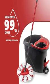 Mop Head Replacement, 3 Pack Spin Mop Refill Replace Head Compatible O Cedar Easywring 1-Tank System, Great Cleaning Power, Microfiber, Helper Housework, Machine Washable Easy-To-Replace, White - Màu B - Xem 5