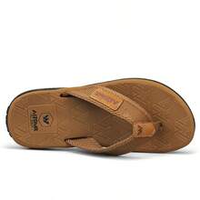 Men's Eva Slipper Sandals With Anti-Slip Design, Cloth Strap, Suitable For Outdoor Activities - Khaki - View 4