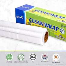 Plastic Wrap For Food (8.66in X 393.7ft - 3 Pack) | Plastic Wrapping Paper For Food,  Food Wrap, Clear Wrap To Seal Baked Goods, Food Transparent Wrap, Press And Seal Wrap - 如圖 - 查看 5