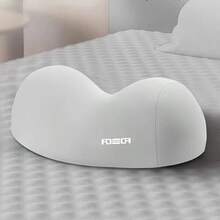 1 pieza Almohada de apoyo de cuello de unicolor simple, almohada cervical para dormir para adultos, almohada de masaje de la columna vertebral, almohada de cuello, almohada fisiológica contorneada