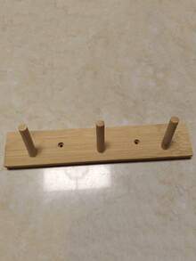 1pc No Drill Wall Mounted Hanger Hook For Bedroom, Kitchen, Bathroom, Entryway - Wall Clothes Hook