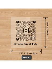 96 de autocolante personalizate cu coduri QR PET albe, imprimate personalizat, pătrate de 4,4 cm, cu spate adeziv, pentru logo-uri de afaceri, text personalizat, link-uri de social media, etichete de produse, rechizite școlare, pentru întoarcerea la școală - Autoadeziv - Vizualizare 11