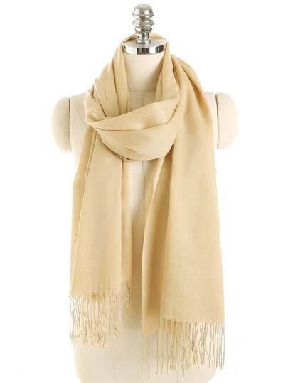 经典女士纯色流苏时尚保暖围巾，纯色休闲可爱优雅街头时尚宫廷风商务派对涤纶柔软围巾，四季皆宜围巾头巾