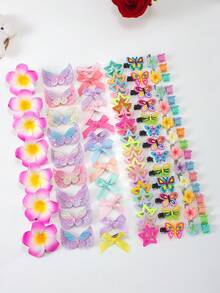 906pcs/Set Multicolor Casual Hair Accessories Set, Includes Chrysanthemum Hair Clips, Colorful Bow Hair Clips, Bow Hair Clips, Leather Hair Clips, Hair Ties, Scrunchies, Star Hair Clips, Small Chrysanthemum Hair Clips, Hair Elastics, Essential For Personalized Hairstyles For Women