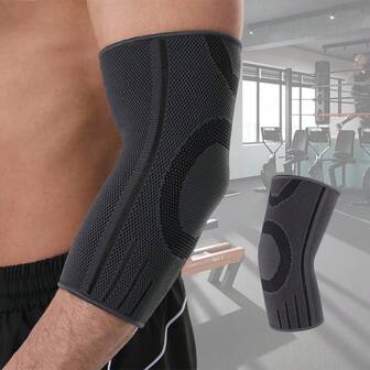 1pc Elbow Compression Sleeve, For Tennis And Golfer's Elbow Joint Support, Suitable For Sports, Fitness, And Weightlifting