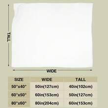 1pc Textile Table Text Pattern Printed Blanket Lightweight Flannel Throw For Glamping Tents Or Yurts.