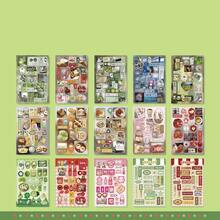 30 件镜面复古风格贴纸书，有趣的装饰贴纸，适合学生日记、剪贴簿 DIY