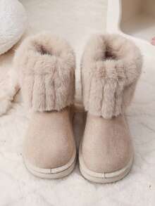 1 Paio di Stivali da Neve Invernali per Bambini, Stivali per Ragazze, Foderati Termici, Caldi, Adatti per Uso all'aperto, Viaggi e Vacanze