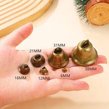 Craft Bells Small Brass Bells For Crafts Vintage Bells With Spring Hooks, Hanging For Wind Chimes Housebreaking Making, Dog Potty Training Doorbell, Wedding Decor, DIY Decoration,Seasonal Decor, Multi-Use For Halloween, Easter, Thanksgiving - Country Holidays, Pets & Livestock,Women Valentine Gift, Birthday Boyfriend Girlfriend,Home Decor ,Room Decor,Wall Decor. Decorations Christmas