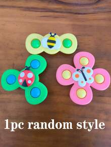 1/3 件吸盘旋转玩具，适合婴幼儿 - 感官沐浴和早期教育学习玩具，适合 3 个月以上男孩女孩的理想 1 岁生日礼物和圣诞礼物