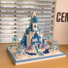 1000+ Pcs Ancient Architecture Castle Building Blocks, DIY Ice & Fantasy World Construction - Multicolor - View 4