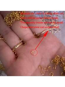 1 Box Jump Rings, Lobster Clasps, Tail Chains, Spacer Beads, 1 Plier, 1 Tweezer, 1 DIY Jewelry Making Material Jump Ring Set