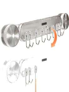 1pc Kitchen Knife Rack Organizer, Wall Mounted Utensil Holder, Multifunctional Cookware Storage Rack