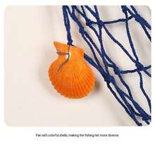 قطعة واحدة من شبكة الصيد للزينة لحفلات الأميرة البحرية، القراصنة، الموضوع البحري، الحفلات تحت الماء والهاواي لوا، ديكور حفلة الشاطئ، مثالي لحفلة القراصنة، اكسسوارات حفلة الموضوع البحري، مثالي لموسم العودة إلى المدرسة، ديكور غرفة النوم، ديكور الحائط