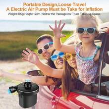 VASA NAMA Bomba De Aire Eléctrica Portátil, 150W Bomba Iador Electrico con 3 Boquillas de cojín de Aire, Desiadora para Camping al Aire Libre Colchón Hinchable, Sofá, Juguetes Hinchable - negro - Ver 5