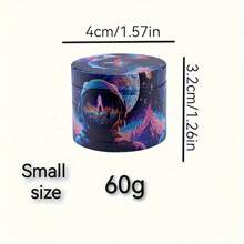 1.6/2 Inch Metal Astronaut Herb Grinder Spice Mill Mortar Pestle Salt Crusher Tobacco Bud Vanilla Four-Layer Manual Zinc Alloy Mills Cigarette Cigar Grass Grinder Smoking Accessories Gift