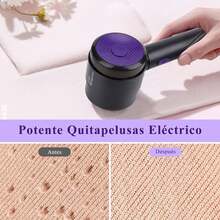 Quita Pelusa para Ropa, Removedor de Pelusa Eléctrico Carga Rápida USB,Potente Succión, Fabric Shaver Recargable, Maquina para Quitar Bolitas de Ropa, Lint remover para Suéteres de Tela, Sofás(Negro) - Rosa - Ver 6