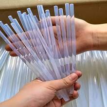 100 piezas Mini Super Pegamento Termofusible Transparente, 0,27 X 7,87 pulgadas Adhesivo Termofusible Transparente, Suave y , Sin Humo y Sin Olor, Fuerte Capacidad de Unión, Compatible con la Mayoría de Pistolas de Pegamento, Adecuado para Manualidades, Arte, Artesanía, Sellado, Carpintería, Plástico, Tela, Cerámica. Puede haber una diferencia de hasta un 5% en la cantidad de puntos de trabajador para el producto