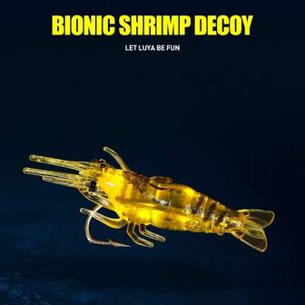 Esca artificiale a forma di gambero bionico, esca morbida in silicone con amo per gamberi, branzini e pesci dalla bocca curva, accessori per la pesca all'aperto