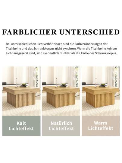 Moderne Wooden Nesting Tafel Set Pieces Round Coffee Tables Side In Sc inavian Space Saving Versatile, Stable MDF/PB Construction view 7