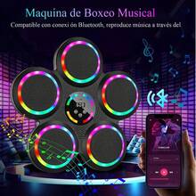 Maquina de Boxeo Musical, Music Boxing Machine con Modos y Volumen Ajustables, con Bluetooth, Apto para Adultos y Niños - Multicolor - Ver 9