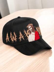 Gorra Curva Ajustable Dandy Hats X Rude Awakening Jesucristo en caja - Negro - Ver 11