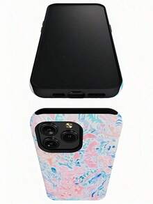 An Elegant Phone Case That Does Not Include A Lanyard Or Stand. 2-In-1 Phone Case With Warm Water Design In Blue And Pink - Compatible With 17, 17, 17 Pro, 17 Pro, 16, 15, 14 Pro, 13, 13 Pro, 13 Pro, 12, 12 Pro, 12 Pro, 11, 11 Pro, 11 Pro Plus, S25/S25 Plus/S25 Ultra/S24/S24 Plus/S24 Ultra/S24 FE/S23/S23+/S23 Ultra/S22/S22+/S22 Ultra/S21/S21+/S21 Ultra/S20 Ultra/A71/A56/A55/A54/A53/A52/A34/A26/A15/A16/A14/A13/A06 Max And A Thoughtful Birthday Gift - 款式 1(1 件裝) - 查看 5