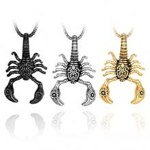 Bold And Unplated Scorpio Pendant Necklace For Fashion Leader - Antique Silver - View 12