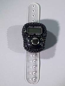 Finger-Worn Rhinestone Digital Counter, Convenient Drilling Design Hand-Press Counter, Suitable For Knitting, Praying (Tasbih), Exercise, Game Counting And Other Counting Purposes