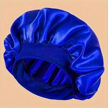 Unisex Polyester Non Fragrant Satin Nightcap With Loose And Tight Strap - Comfortable For Daily Use Shower Cap, Personal Care Bathroom Accessory