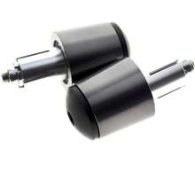Contrapesos Manillar Moto Puos de motocicleta de 22mm, manillar de direccin, contrapeso, empuaduras de mano, extremo de barra, piezas universales para Moto, rojo, azul, gris, dorado - Gris - Ver 2